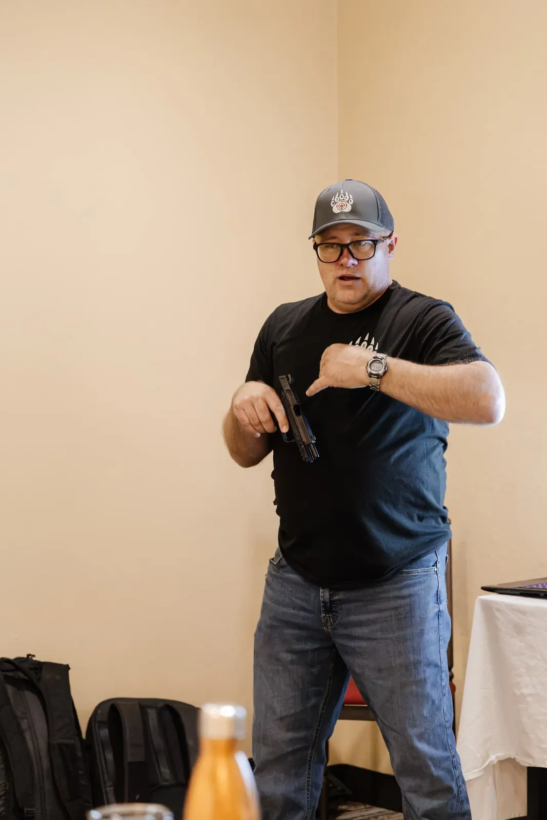 Students on the range during a Right to Bear class